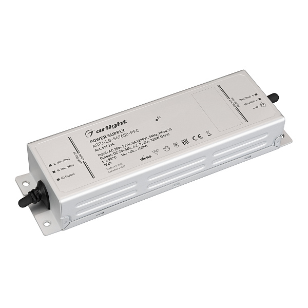 Блок питания ARPJ-LG-567650-PFC (320W, 25-56V, 4.2-7.65A) (Arlight, IP67 Металл, 5 лет) Lednikoff