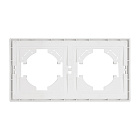 Рамка пластиковая FRM-TENDO-SFPL-2-WH (Arlight, Матовый белый) Lednikoff