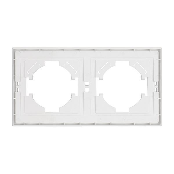 Рамка пластиковая FRM-TENDO-SFPL-2-WH (Arlight, Матовый белый) Lednikoff