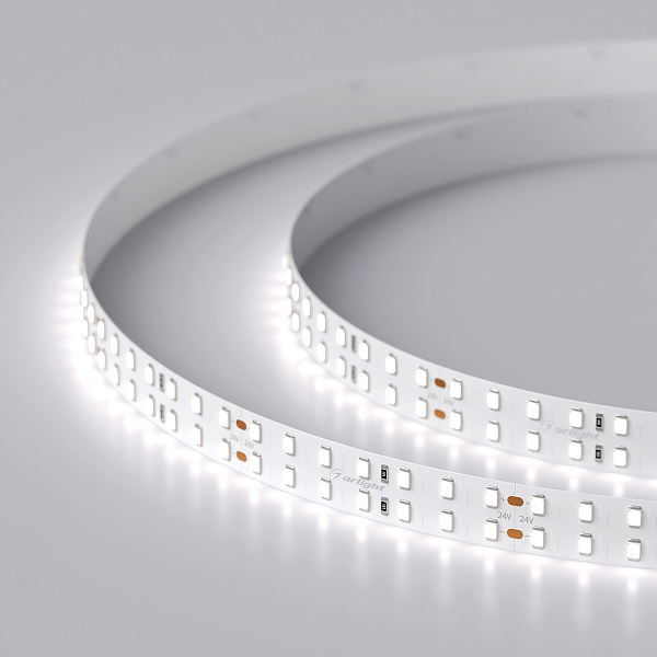 Светодиодная лента RT 2-5000 24V White6000 2x2 (2835, 980 LED, LUX) (Arlight, 20 Вт/м, IP20) Lednikoff