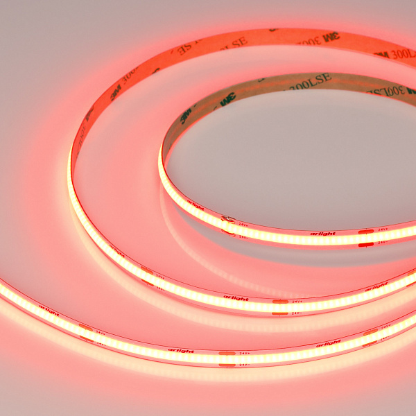 Светодиодная лента COB-X480-8mm 24V Red (8 W/m, IP20, 5m) (Arlight, -) Lednikoff