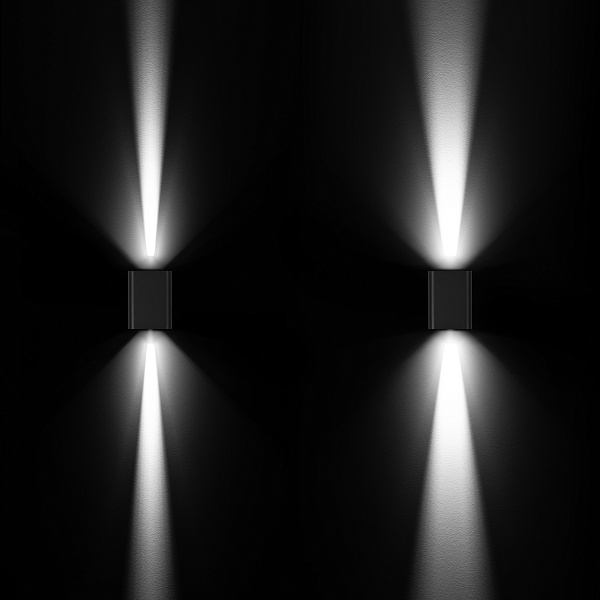 Светильник LGD-WALL-VARIO-S104x129-2x6W Day4000 (BK, 1-80 deg) (Arlight, IP54 Металл, 3 года) Lednikoff