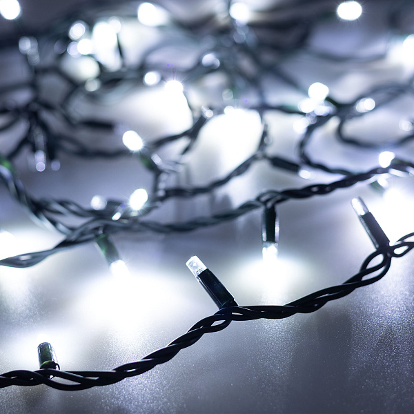 Светодиодная гирлянда ARD-STRING-PRO-1000-GREEN-100LED-PULSE White (230V, 7W) (Ardecoled, IP65) Lednikoff