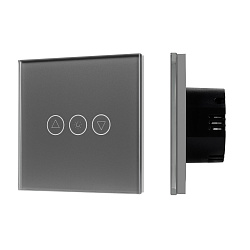 Светорегулятор сенсорный с Zigbee управлением SWT-OMALI-SD3-ZB-GR (250V, 500W) (Arlight, Стекло)