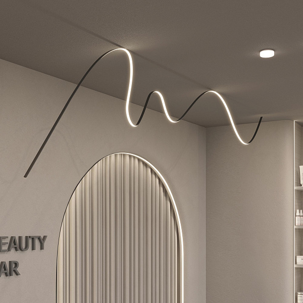 Профиль ARH-BENT-W11-2000 ANOD BLACK (Arlight, Алюминий) Lednikoff