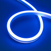 Светодиодная лента герметичная MOONLIGHT-SIDE-A140-12x17mm 24V Blue (8 W/m, IP67, 5m, wire x2) (Arlight, Вывод боковой, 3 года)