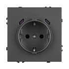 Механизм розетки с USB зарядкой SCT-NOBE-MUCC-SFPL-GR (230V, 16A) (Arlight, -) Lednikoff