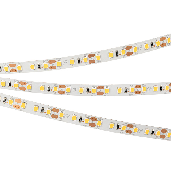 Светодиодная лента RT-A120-8mm 12V Day4000 (14.4 W/m, IP20, 2835, 5m) (Arlight, Открытый) Lednikoff