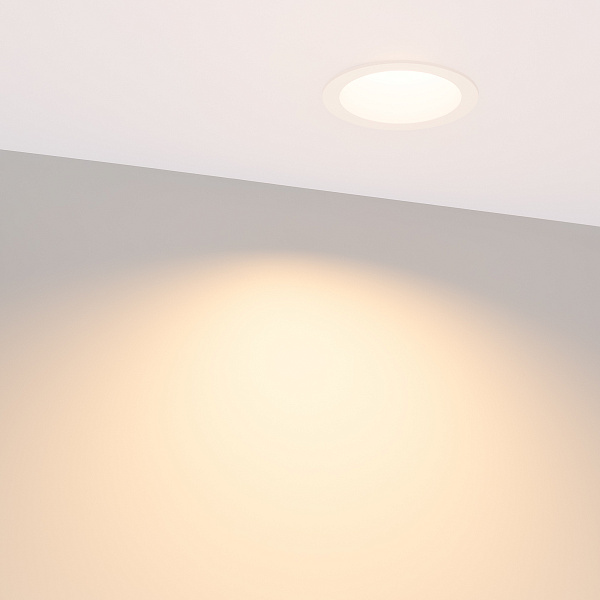 Светильник MS-DROP-BUILT-R84-8W Warm3000 (WH, 85 deg, 230V) (Arlight, IP54 Металл, 5 лет) Lednikoff