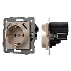 Механизм розетки с USB зарядкой SCT-MUAA-PL-GD-V (250V, 16A) (Arlight, -) Lednikoff