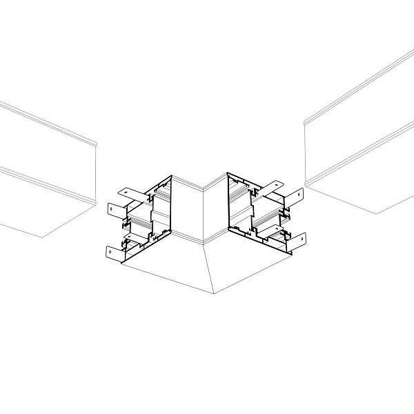 Угол S2-LINE-5470-L90N внутренний (Arlight, Металл) Lednikoff