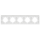 Рамка пластиковая FRM-PERIO-PL-5-BK (Arlight, -) Lednikoff