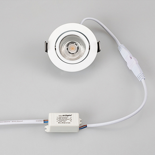 Светодиодный светильник LTM-R65WH 5W Warm White 10deg (Arlight, IP40 Металл, 3 года) Lednikoff