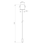Потолочная чаша MAG-ORIENT-CANOPY-BUILT-L1500 (BK) (Arlight, Металл)