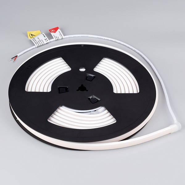 Светодиодная лента герметичная MOONLIGHT-TOP-X320-11x7mm 24V Warm2700 (10 W/m, IP65, CSP, 5m, wire x2) (Arlight, Силикон)