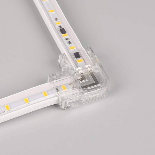 Коннектор угловой для ленты ARL-50000PV (15.5x6mm) прозрачный (Arlight, Пластик) Lednikoff