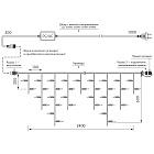 Светодиодная гирлянда ARD-EDGE-CLASSIC-2400x600-WHITE-88LED-PULSE Warm (230V, 6W) (Ardecoled, IP65) Lednikoff