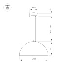 Светильник SP-RESTO-HANG-R500-30W Warm3000 (BK, 100 deg, 230V) (Arlight, IP20 Металл, 3 года) Lednikoff