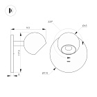 Светильник SP-OTTORI-WALL-CHARGE-6W Warm3000 (BR, 30 deg, 230V, USB-C) (Arlight, IP20 Металл, 3 года) Lednikoff