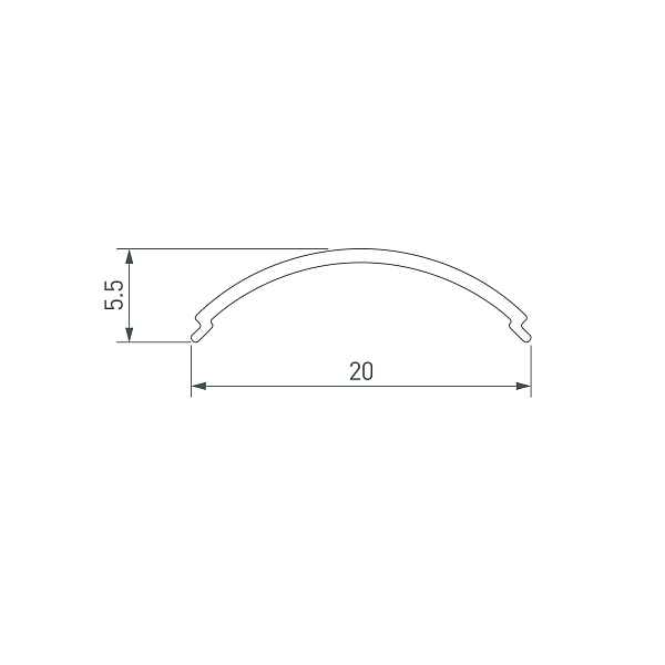 Экран SL-KANT-H16-3000 ROUND OPAL (Arlight, Пластик) Lednikoff