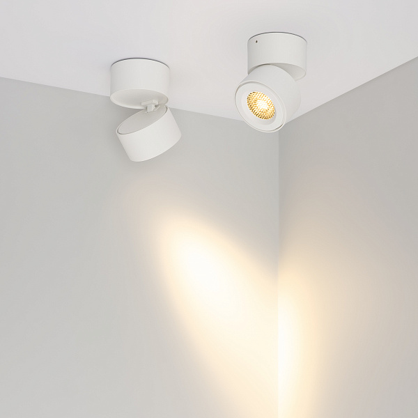 Светильник SP-POINT-SURFACE-R85-12W Warm3200-MIX (WH, 15 deg, 230V) (Arlight, IP20 Металл, 5 лет) Lednikoff