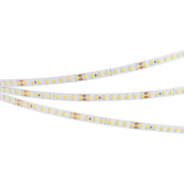 Светодиодная лента RT-A128-8mm 24V White6000 (9.6 W/m, IP20, 2835, 5m) (Arlight, высок.эфф.150 лм/Вт) Lednikoff