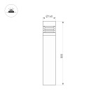 Светильник LGD-FRESNEL-BOLL-H800-20W Warm3500-MIX (GR, 290 deg, 230V) (Arlight, IP65 Металл, 5 лет) Lednikoff
