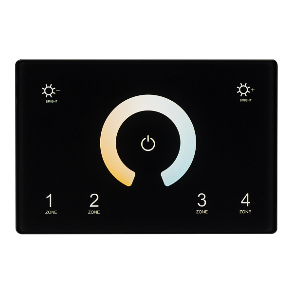 Панель Sens SMART-P81-MIX Black (230V, 4 зоны, 2.4G) (Arlight, IP20 Пластик, 5 лет) Lednikoff