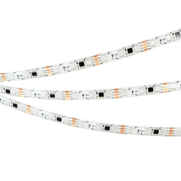 Светодиодная лента герметичная SPI-SE-B60-10mm 12V RGB-PX3-BPT (12 W/m, IP65, 5060, 5m) (Arlight, бегущий огонь) Lednikoff