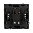 Механизм выключателя одноклавишный перекрёстный SWT-NOBE-MKX1-SFPL-BK (230V, 10A) (Arlight, Черный оникс) Lednikoff