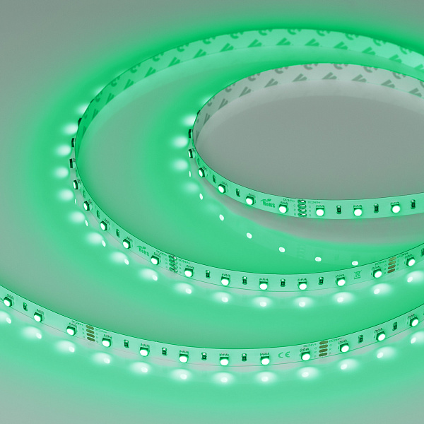 Светодиодная лента MINI-F60-10mm 24V RGB (14.4 W/m, IP20, 3535, 5m) (Arlight, Открытый) Lednikoff