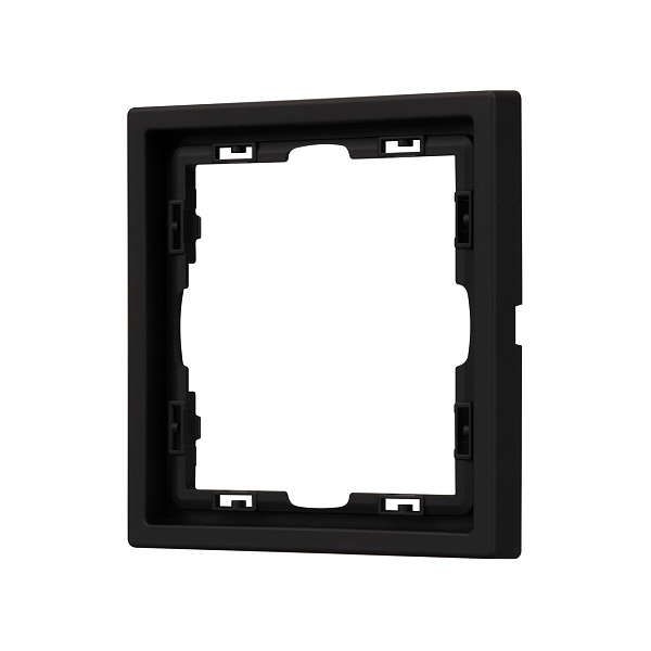 Рамка пластиковая FRM-NOBE-SFPL-1-BK (Arlight, Черный оникс) Lednikoff