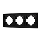 Рамка пластиковая FRM-TENDO-SFPL-3-BK (Arlight, Матовый черный) Lednikoff