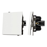 Механизм выключателя одноклавишный проходной SWT-TENDO-MKP1-SFPL-WH (230V, 10A) (Arlight, Матовый белый)