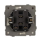 Механизм выключателя двухклавишный непроходной SWT-TENDO-MK02-SFPL-GD (230V, 10A) (Arlight, Матовый песочный) Lednikoff