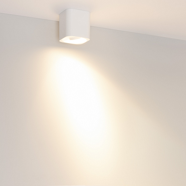 Светильник SP-ACENTO-S95x95-10W Warm3000 (WH, 20-45 deg, 230V) (Arlight, IP20 Металл, 5 лет) Lednikoff