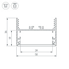 Крестовина SL-LINE-5035 (Arlight, Металл) Lednikoff