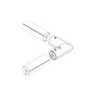 Соединитель профиля ROUND-D36-360-90 BLACK (Arlight, Алюминий) Lednikoff