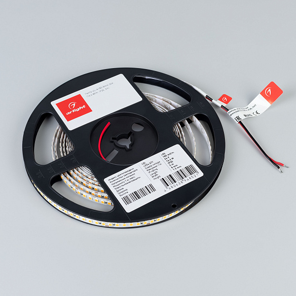 Светодиодная лента UL-A180-8mm 24V Warm3500 (14.4 W/m, IP20, 5m) (Arlight, Открытый) Lednikoff