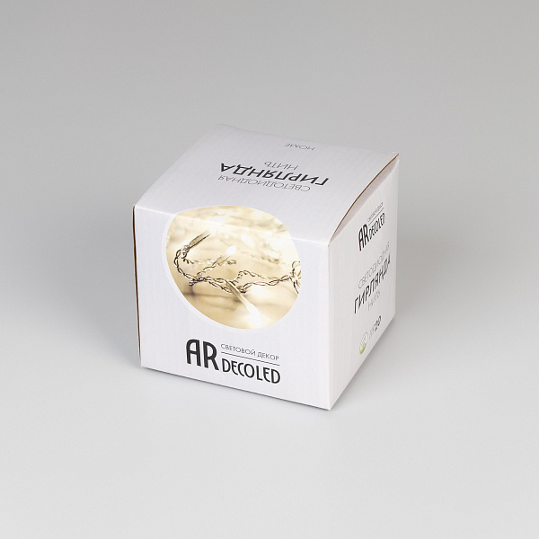 Светодиодная гирлянда ARD-STRING-HOME-5000-GREEN-50LED-STD WHITE (230V, 3.5W) (Ardecoled, IP20) Lednikoff