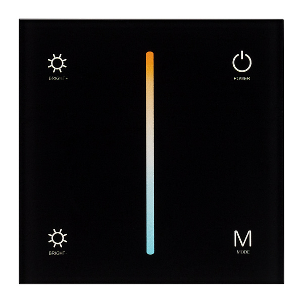 Панель SMART-P21-MIX-G-IN Black (12-24V, 4x3A, Sens, 2.4G) (Arlight, IP20 Пластик, 5 лет) Lednikoff