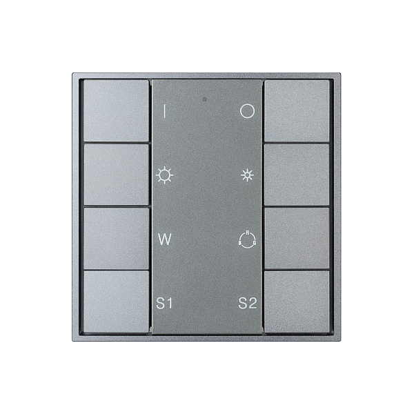INTELLIGENT ARLIGHT Кнопочная панель DALI-201-23-1G-2SC-RGBW-DT8-IN Silver (BUS, Frame) (IARL, IP20 Металл, 3 года) Lednikoff
