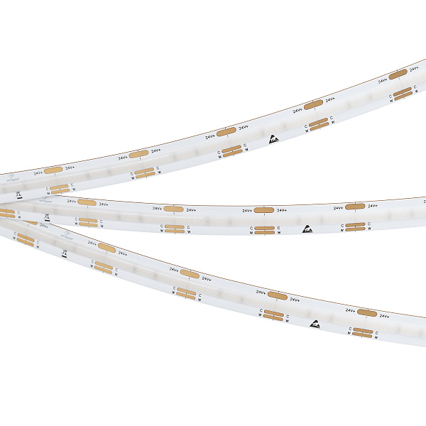 Светодиодная лента COB-X576-10mm 24V White-MIX (9.6 W/m, IP20, 5m) (Arlight, Изменяемая ЦТ) Lednikoff