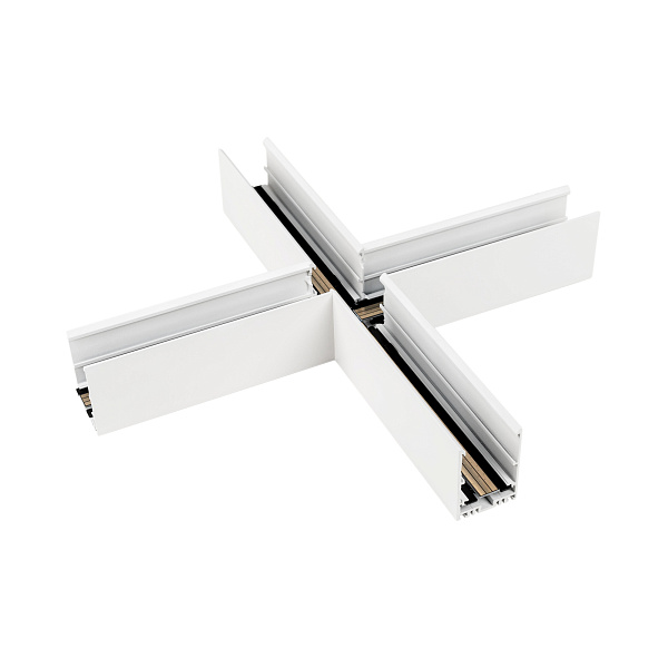 Коннектор крестовой MAG-CON-4563-X90 (WH) (Arlight, IP20 Металл, 5 лет)