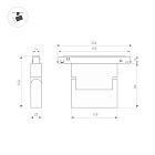 Светильник MAG-ORIENT-LASER-FOLD-S195-6W Warm3000 (BK, 30 deg, 48V) (Arlight, IP20 Металл, 3 года)