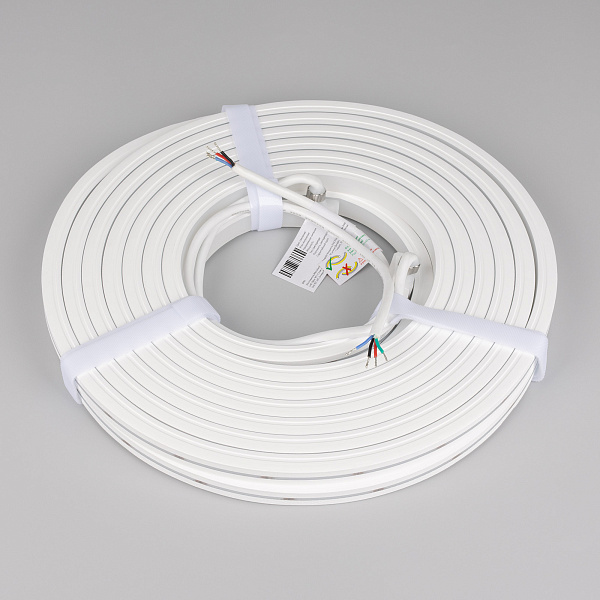 Светодиодная лента герметичная MOONLIGHT-PRO-TOP-X360-13x12mm 24V RGB (12 W/m, IP67, 10m, wire x2) (Arlight, Вывод боковой, 5 лет)