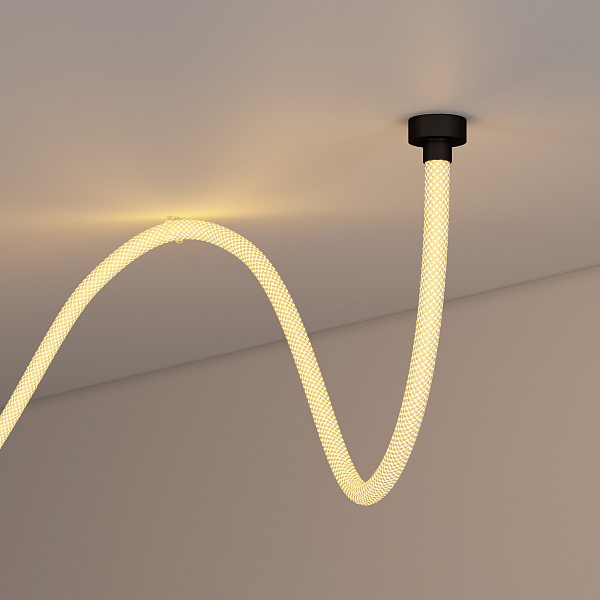 Силиконовый профиль WPH-FLEX-D22-360deg-S8-5m BLACK (Arlight, Силикон) Lednikoff