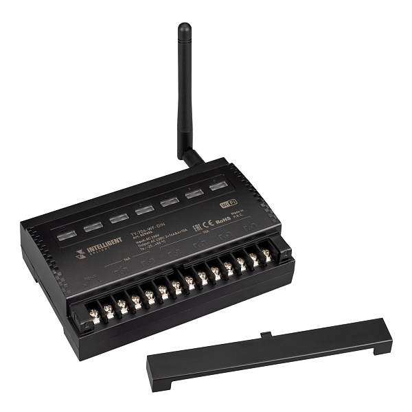 INTELLIGENT ARLIGHT Релейный модуль TY-706-WF-DIN (230V, 2х16A + 4х10А) (IARL, IP20 Пластик, 3 года) Lednikoff