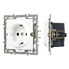Механизм электрической розетки SCT-GP-MEU-PL-WH (250V, 16A) (Arlight, -) Lednikoff
