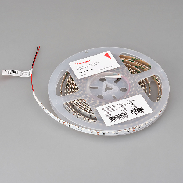 Светодиодная лента RS-S120-8mm 24V Blue (9.6 W/m, IP20, 3014, 5m) (Arlight, боковое свечение) Lednikoff